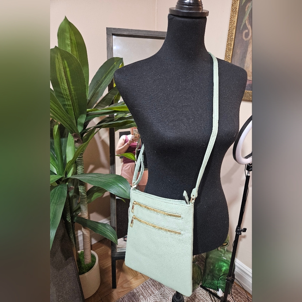 Elegant Mint Crossbody Bag